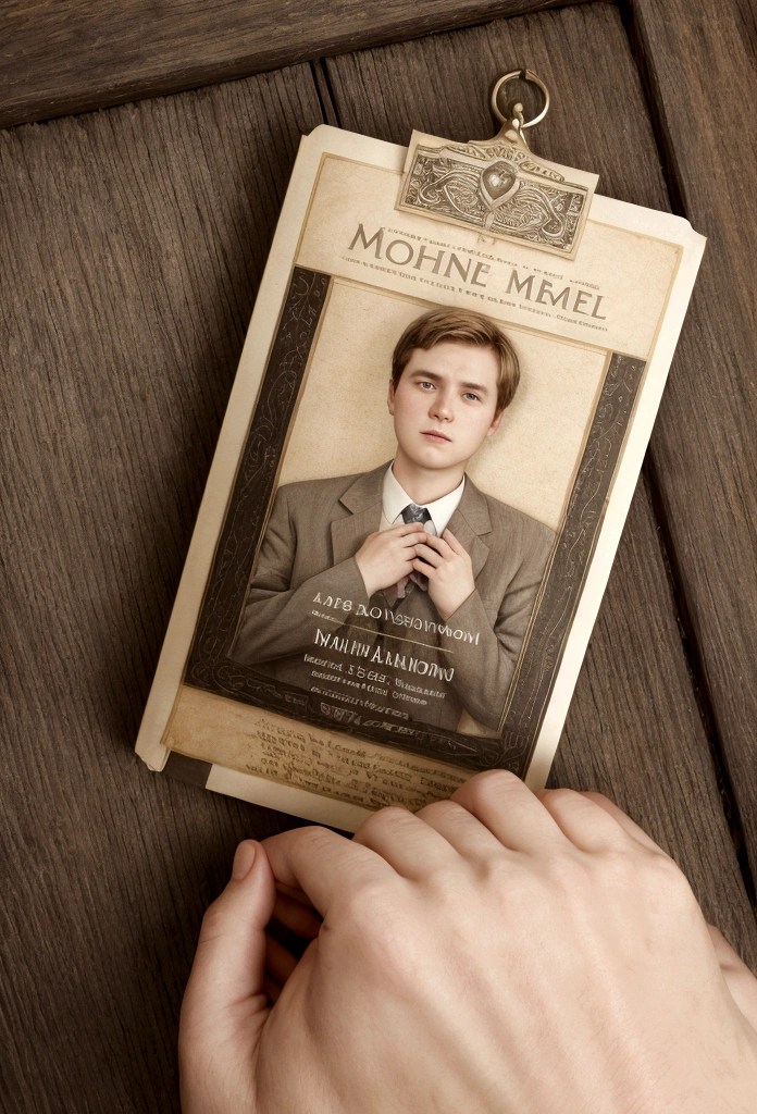 old mormon missionary holding scriptures with a name tag