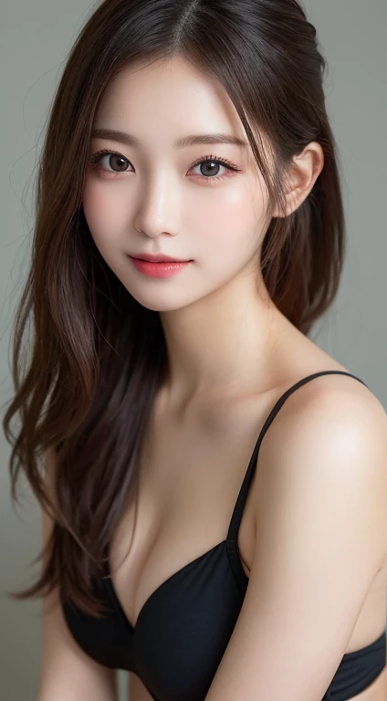 Tabletop, highest quality, shape, Very detailed, finely, High resolution, 8k wallpaper, 完璧なダイナミックな構shape, Beautiful and exquisite, Medium Hair, Small breasts, Natural color lip, Random sexy poses,smile,20-year-old girl、Midnight、Beautiful and elaborate face、Perfect and beautiful face,Big eyes、RAW Photos、A feminine pose using the whole body、Beautiful and exquisite、Small face、Beautiful Duplex、Slim face and figure,Swimwear、Beautiful golden ratio face,Twin ponytail