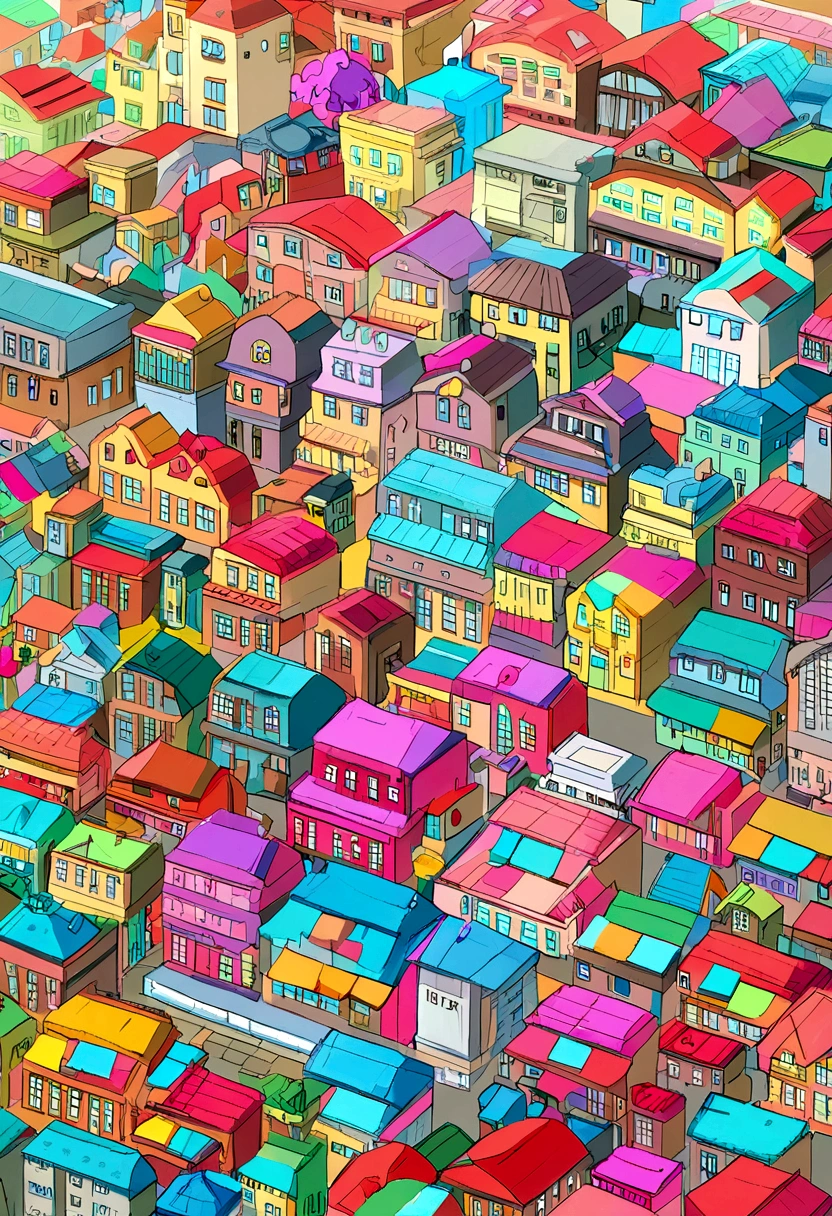 several houses seen from above, na cidade de miami