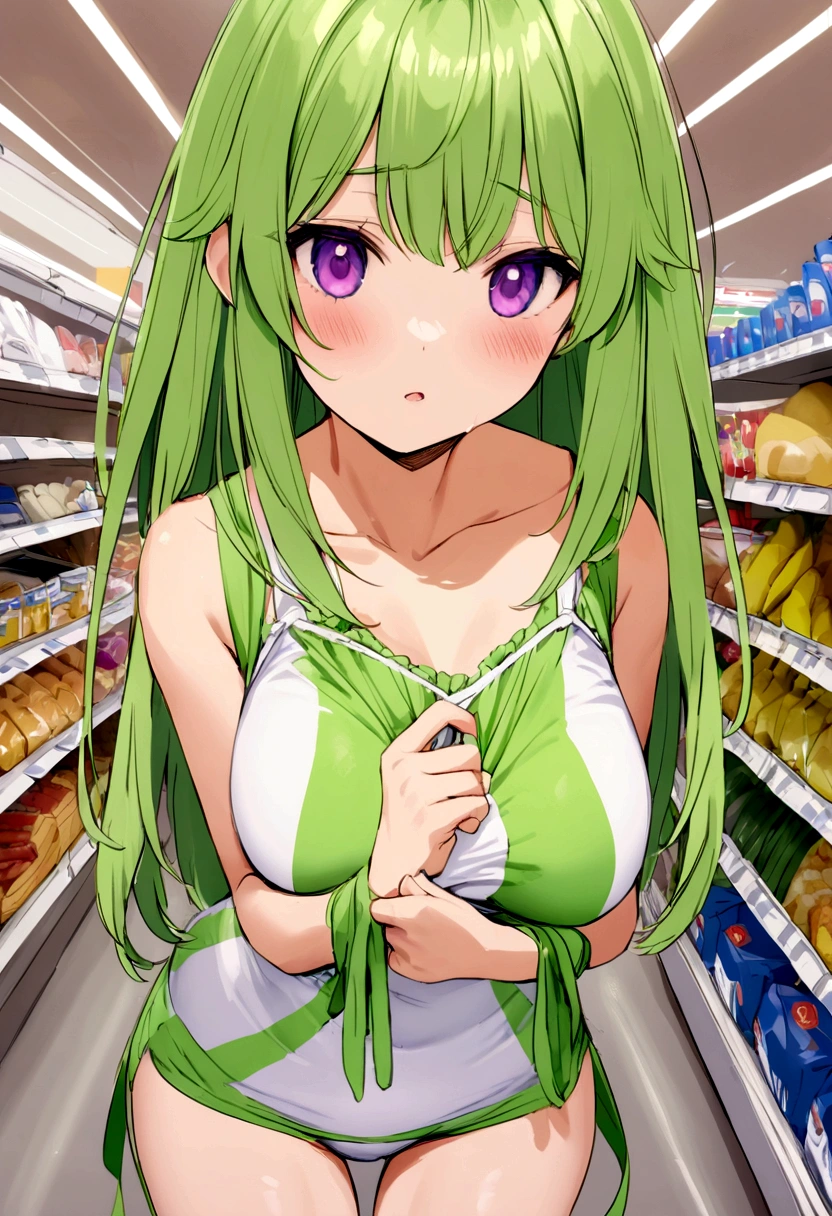 Dora cosplay sexy girl at super market