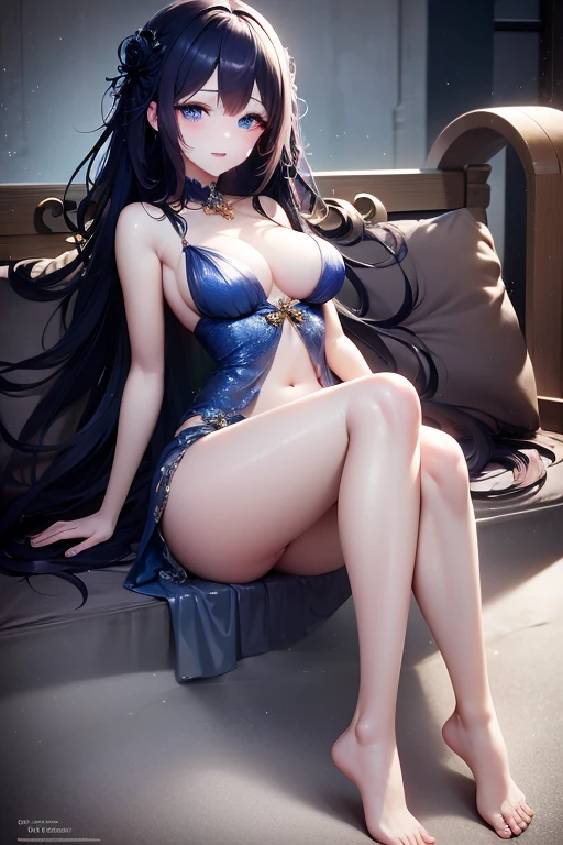 Full body 2:3 making cute faces, goth , Anime girl with delicate charm expresses cuteness. She has deep blue eyes and colored hair. Her appearance radiated charm and grace. Her big eyes show happiness Close your eyes. Flawless porcelain skin This image is a digital painting. Featuring intricate details from her colorful hair to her clothes. This stunning visualization captures the essence of pure beauty. It reminds you of the elegance and clarity you desire