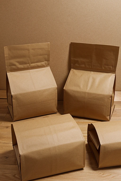 genera bolsas para productos elaborados a base de papel marron