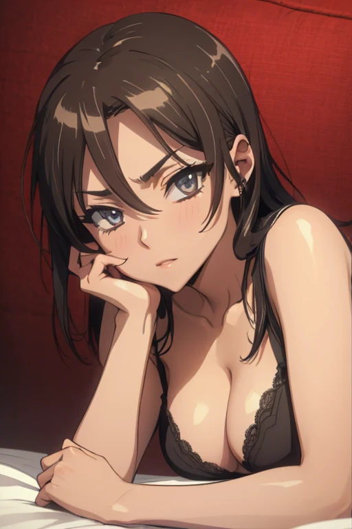 Very beautiful young woman in her twenties,((1 person)),Very beautiful face,Very beautiful eyes,Very beautiful feet,Very beautiful arms,Very beautiful body,Embarrassed face,8k wallpaper,Very detailed,((High chroma)),((highest quality)) ,((Ultra-high resolution)),Browsing Caution,masterpiece,Clear margins,(Big Tits),eye contact,Cute eyes,Cleavage,((Draw the whole body)),Medium Hair,shoulder-length hair,Putting hair on one ear,light black hair,No bangs,slightly drooping eyebrows,(Thin eyebrows),Dark Eyes,nsfw,(Lewd costumes),Time to pour  on face, head and chest