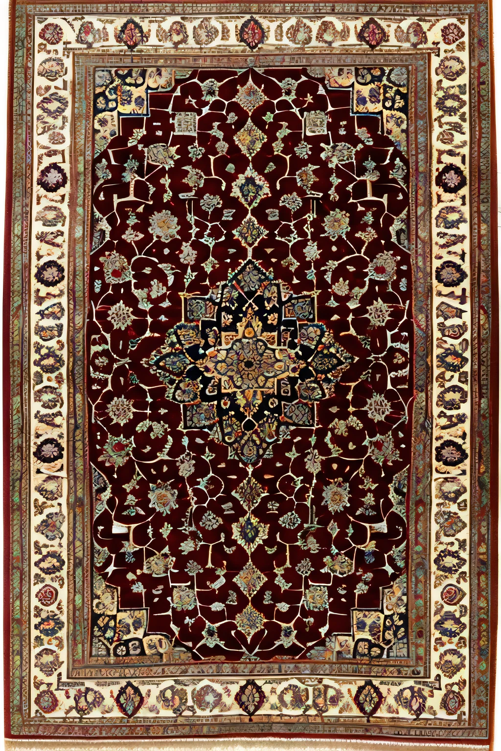 Persian hand-woven carpet, Bazimine Galakti