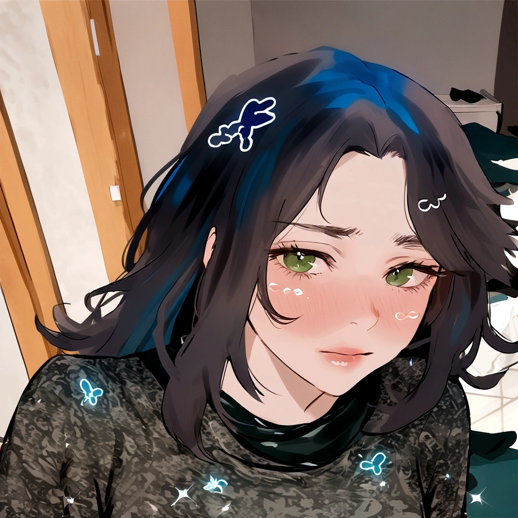1 , bonito, cabelo preto, comma hair, forehead comma hair, cabelo coreano, estilo de rua, Moletom roxo, brilhante, olhos castanhos, olhando para o espectador, tronco, sorriso, nariz mediano, (cabelo curto:1)