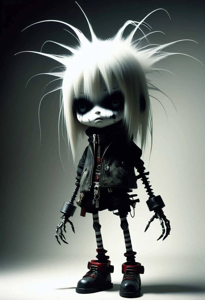 Ashley Wood style, dark scarlet, Chemiluminescence, girl, (minimalism: 1), ray tracing details...Stephen Gammell Style - Iaaya in the style of Stephen Gammell