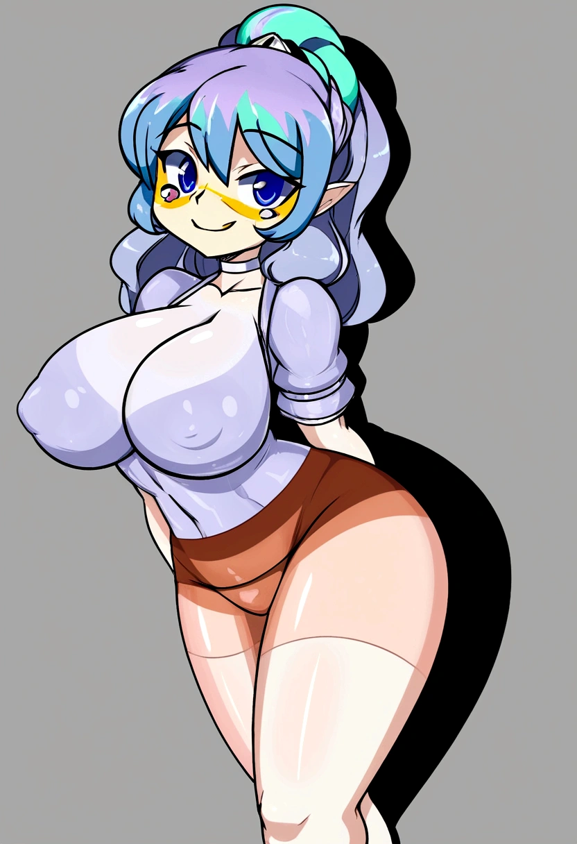Hair blue