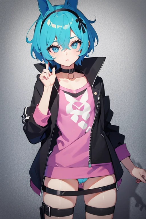 Femboy With short Jacket and no pants