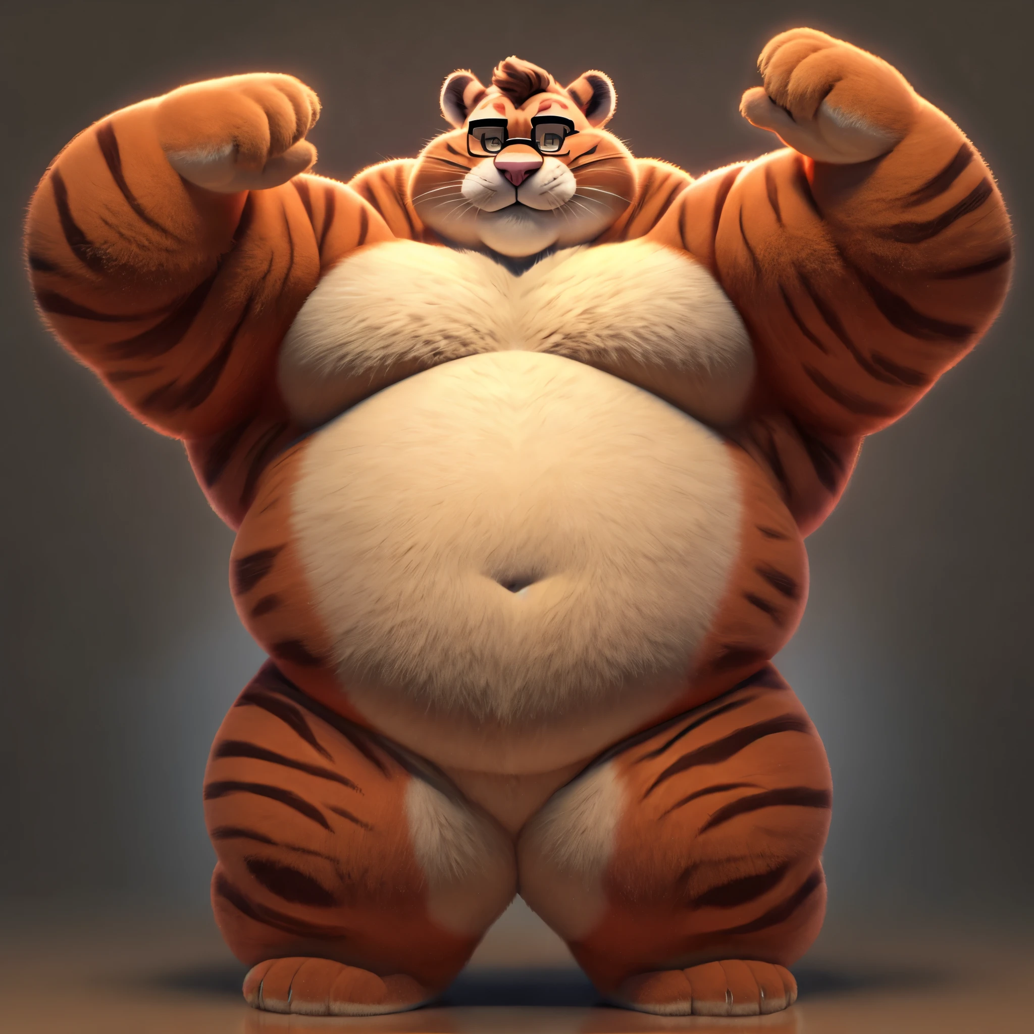 Fat clawhauser wants a hug and Love and hes wearing glasses and hes big and chunky and puffy