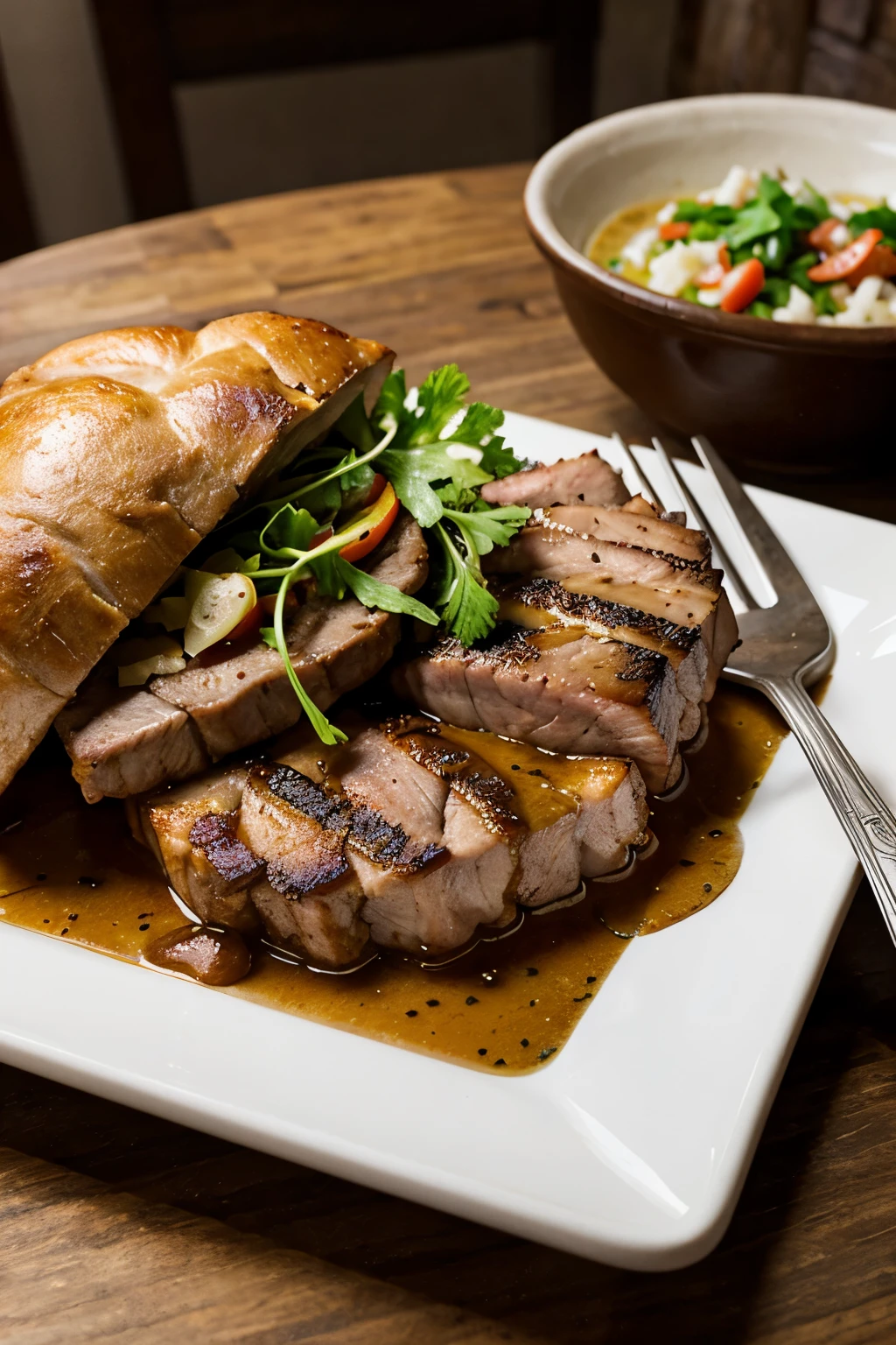 pork in a mountain