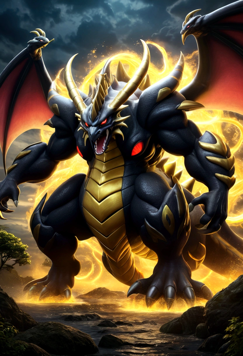 a highly detailed and intricate digital illustration of giratina, the legendary pokemon, majestic and imposing presence, powerful and intimidating, with its unique ghostly and draconic features, dramatic lighting, cinematic composition, dark and foreboding atmosphere, intricate textures and details, vibrant colors, photorealistic rendering, 8k, best quality, masterpiece