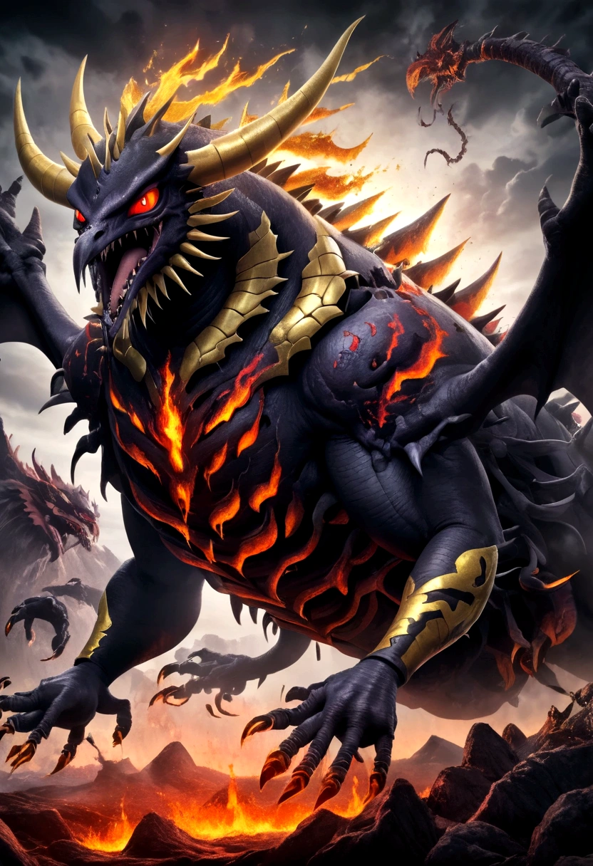 a highly detailed and intricate digital illustration of giratina, the legendary pokemon, majestic and imposing presence, powerful and intimidating, with its unique ghostly and draconic features, dramatic lighting, cinematic composition, dark and foreboding atmosphere, intricate textures and details, vibrant colors, photorealistic rendering, 8k, best quality, masterpiece