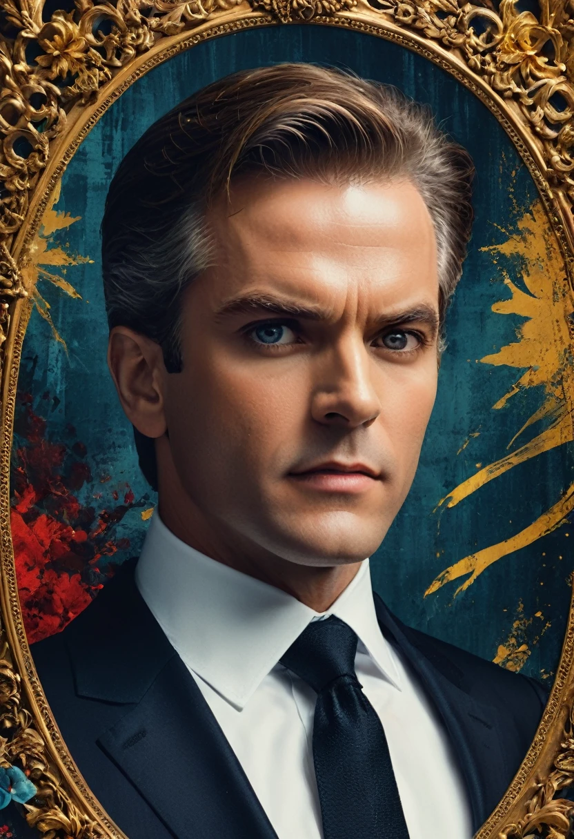In the bright court, a prosecutor is staring at the defendant with bright eyes, his eyes full of anger and sharpness. The background is the judge and the audience, (contempt, disgust, shaded face, looking at viewer, frown), close-up, cinematic still, emotional, harmonious, vignette, 4k epic detailed, shot on kodak, 35mm photo, sharp focus, high budget, cinemascope, moody, epic, gorgeous, film grain, grainy, bright colors, highly detailed, sharp focus, intricate, cinematic light, elegant, confident, rich, animated, background composed, vivid, very coherent, shiny, excellent composition, dynamic, ambient dramatic color, beautiful, epic, stunning, (masterpiece, best quality, Professional, perfect composition, very aesthetic, absurdres, ultra-detailed, intricate details:1.3)