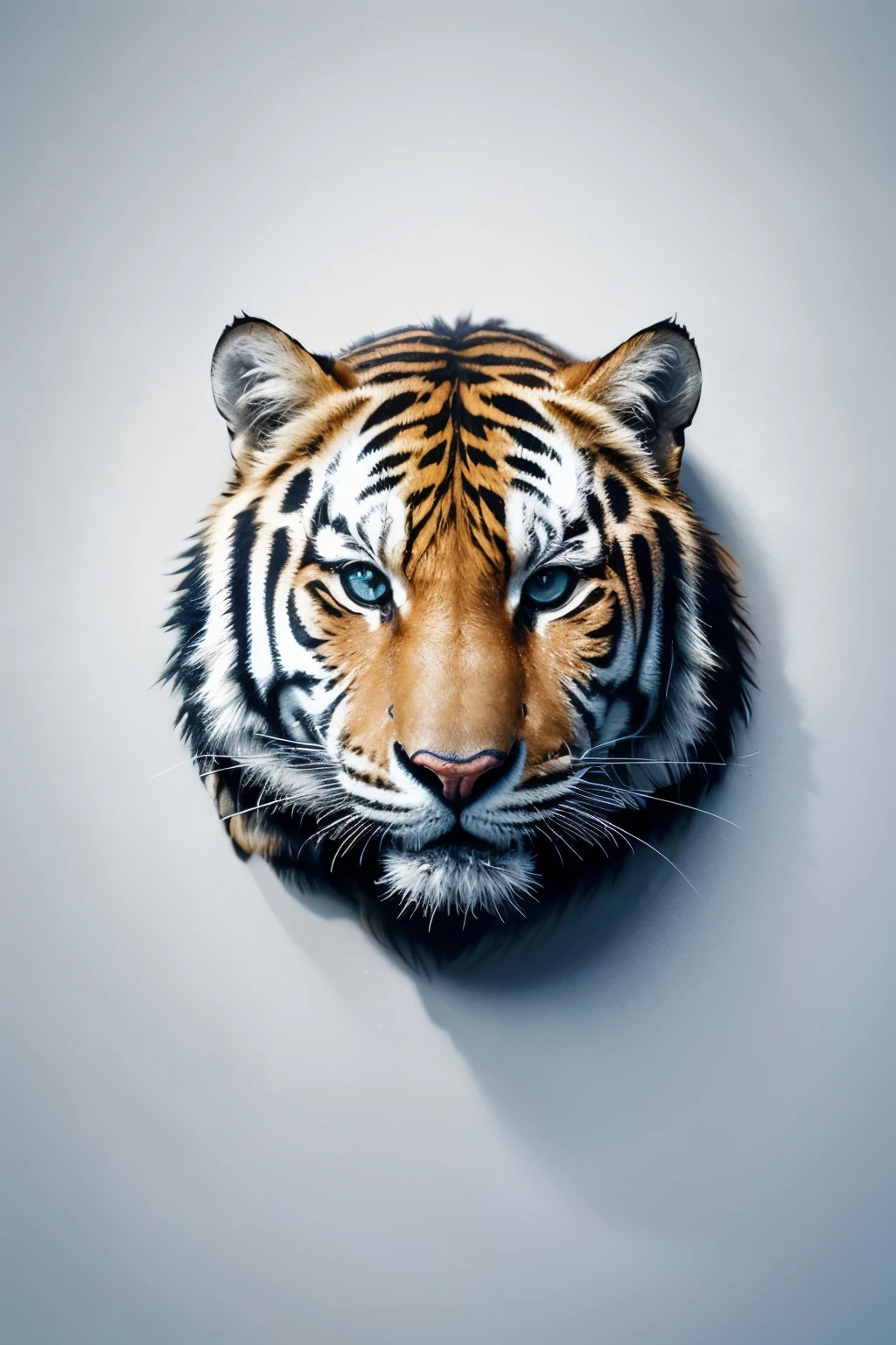 criar logotipo em linhas pretas com fundo branco de um tigre