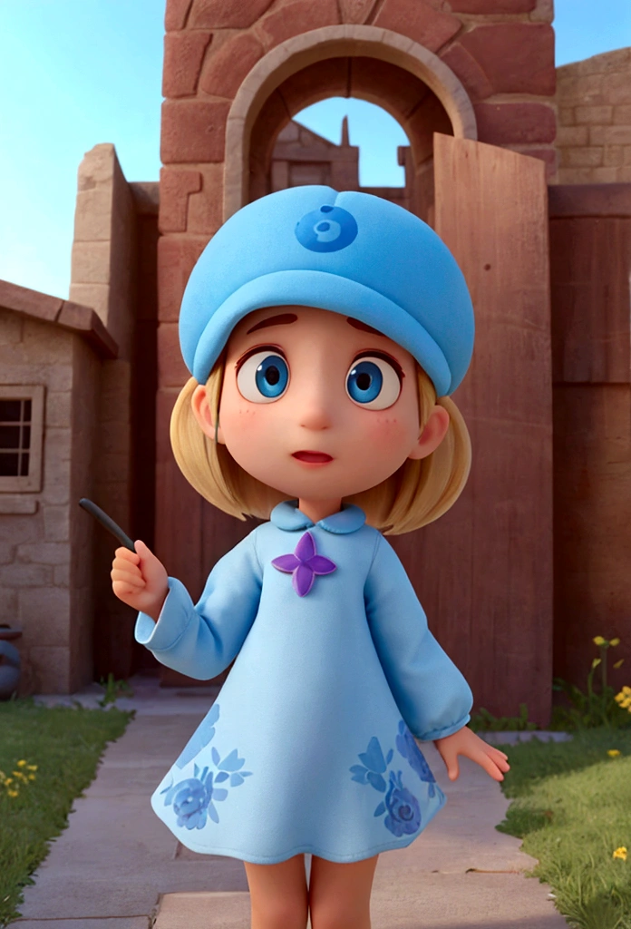 One to one story image in a YouTube video in Pixar format, She is the little alabester,