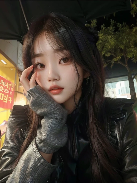 Mujer arafed sentada en una mesa, ulzzang, jinyoung shin, iu lee ji-eun como supervillano, muchacha coreana, hermosa mujer surcoreana, janice cantado, Heonhwa Choe, sakimichan, joven y adorable rostro coreano, Bae Suzy, #oc, # oc, jaeyeon nam, chaqueta roja