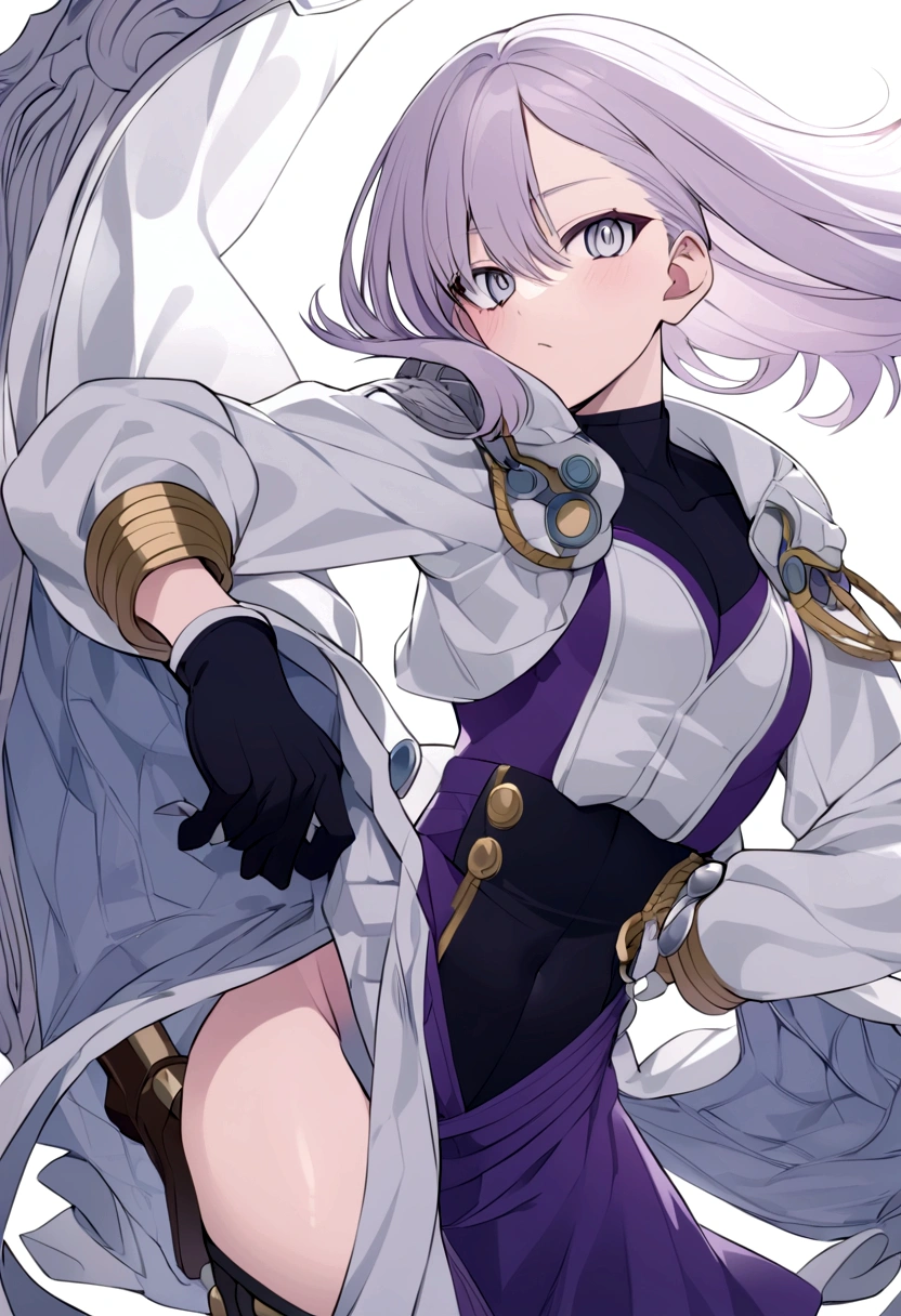 GF-aa12,outfit-gladiia, 1girl,hands on hips, looking at viewer,,white pants,in summer, solo, cowboy shot <lora:outfit-gladiia-pynoise:1.1>