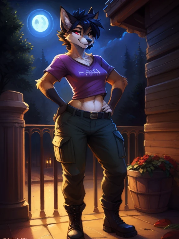 por Kenket, Tran Ross, Ruan Jia, Zaush, Foxovh, por Zackary911, por hyattlen, por teranen, por Fumiko, por Pixelsketcher, Directed by: Bayard Wu, Directed by: Thomas Benjamin Kennington, por Einshelm, por Kilinah, por Coffeesoda, por hioshiru, por fluff-kevlar, por r-mk, por Dimwitdog, estilo de cabelo longo, corpo atraente, corpo y, body curvy, figura da ampulheta, ((master part)), ((best quality)), ((Cinematic lighting)), ((contra-sombreamento)), ((Pelo detalhado)), ((olhos detalhados)), ((olhos lindos)), hypnotized with glowing purple eyes, tongue out, ((Antecedentes detalhados)), fundo da barra, (night time:1.5), No or, (Pelo preto do jato:1.5), Pelo de dois tons, olhos verdes, smug smirk, Hands on hips, ((vestindo uma camiseta branca)), ((wearing oversized black cargo pants)), ((wearing black spiked army boots)), (pants below the hips:1.5), Figura voluptuosa, figura muscular, quadris largos, (Seiormes:1.5), (coxas grossas:1.6), quadris largos, pernas longas, tronco longo, messy hairstyle, big