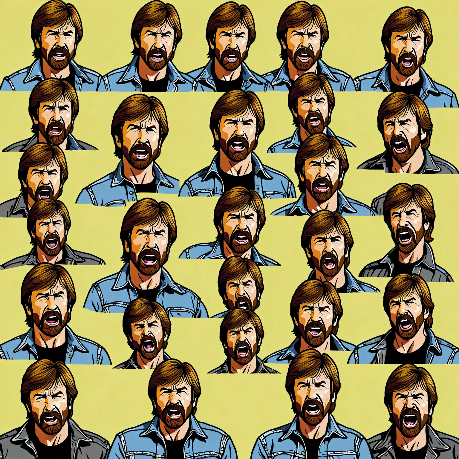 "The Emotions of Chuck Norris" meme
