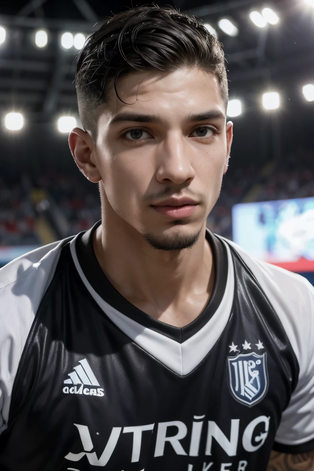 Fazer uma releitura da obra "workers" so que em vez de ser o rosto dos workers vai ser o rosto dos jogadores do galo, e no fundo em vez de ser predios vai ser a arena MRV
