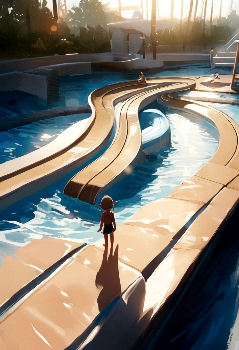 Waterpark, perspective of a tiny person