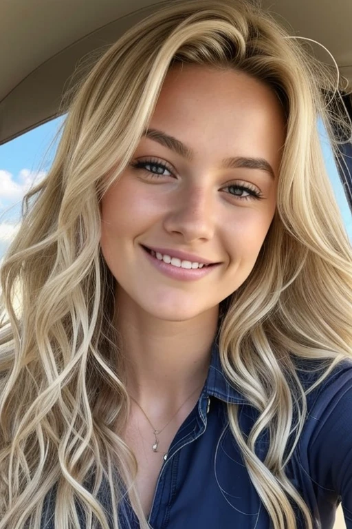 1 fille dans, 19 ans, Seulement, Long wavy hair, Colossal , long messy and windy blonde hair, camera facing down, à genoux sur le sol, regardant la caméra, demi sourire, bite your lip, cheveux blond, Tout le corps, (fond d'extremely detailed 8K display), soft lighting, High quality, Grains de films, Mise au point nette du Fujifilm XT3, f5.6, 50mm, high detail, Sharpness,(natural light), (attractive), haut de sport en tricot, Thick stripes, jupe noire pure, developer, Realistic, Un sexy