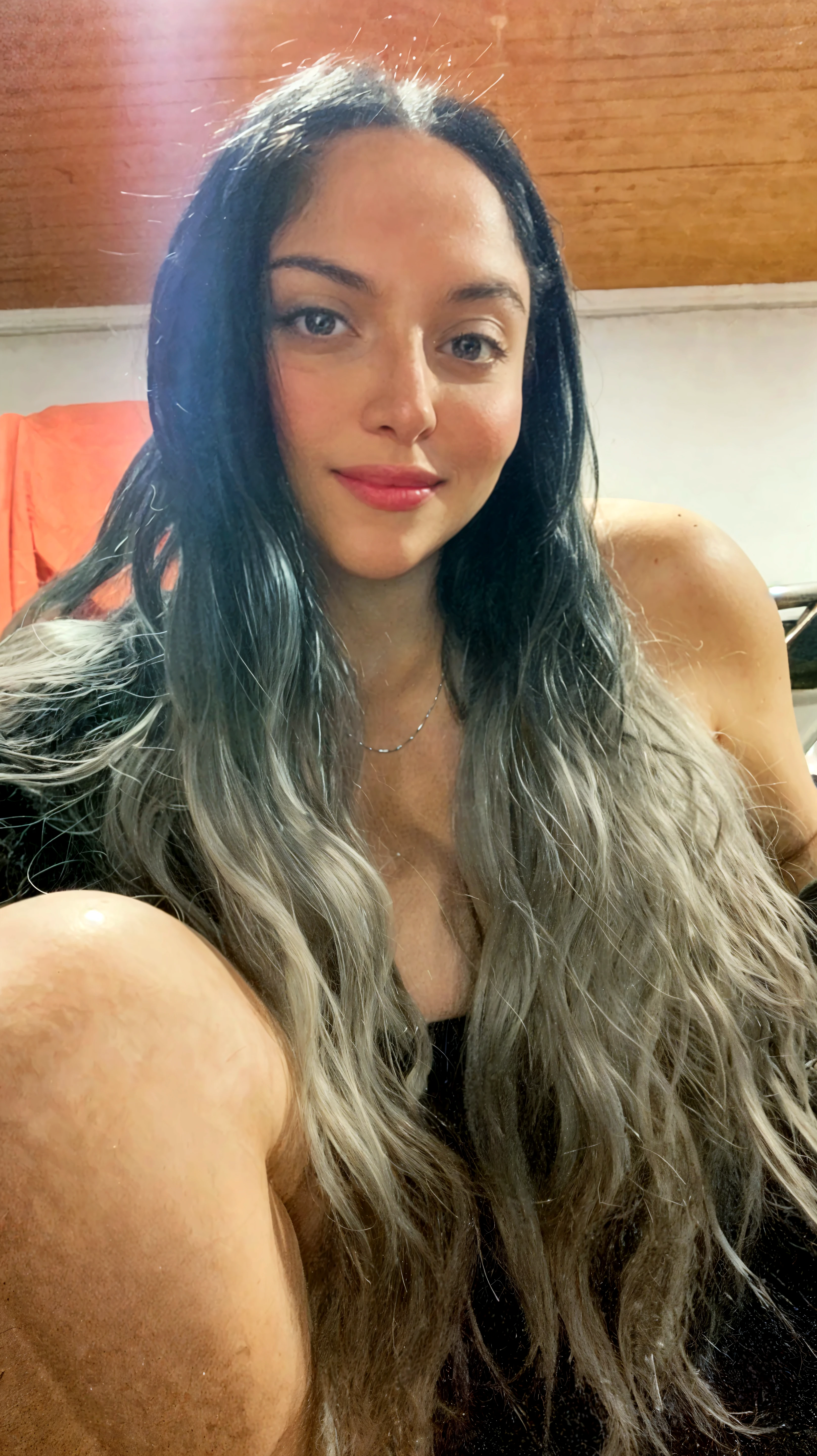 a close up of a woman with long hair and a pink dress, with a seductive smile, seductive smile, cute seductive smile, lovely smile, 30 years old woman, 3 0 years old woman, beautiful and smiling, cheeky smile with red lips, crazy seductive smile, friendly seductive smile, pretty smile, smiling seductively, with a beautifull smile, very vibrant