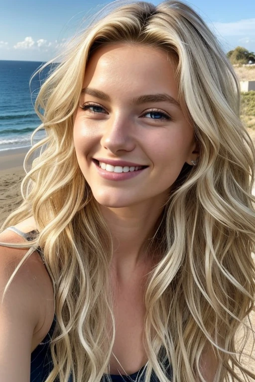 1 fille dans, 19 ans, Seulement, Long wavy hair, Colossal , long messy and windy blonde hair, camera facing down, à genoux sur le sol, regardant la caméra, demi sourire, bite your lip, cheveux blond, Tout le corps, (fond d'extremely detailed 8K display), soft lighting, High quality, Grains de films, Mise au point nette du Fujifilm XT3, f5.6, 50mm, high detail, Sharpness,(natural light), (attractive), , Thick stripes, legging moulant et brassiére, developer, Realistic, Un sexy
