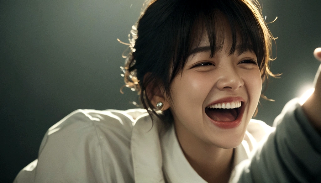 A person who laughs