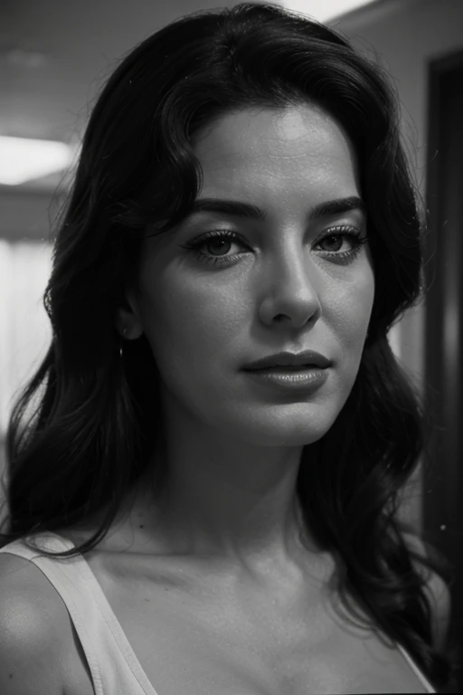 As Ayelet Zurer actress would look in the 50s.hyper realistic. 50's setting, (cinematic shot:1.3) vintage photo