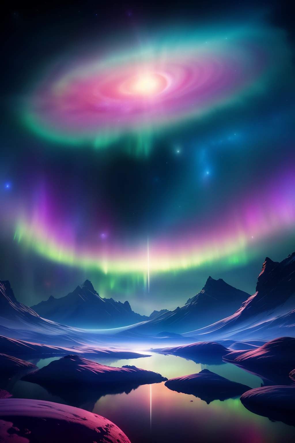 ((melhor qualidade)), ((Obra de arte)), (detalhado), 1 garota, shoulder to shoulder sweater, Create an image that transports viewers into a cosmic odyssey through the wonders of outer space. Imagine a futuristic spacecraft drifting gracefully amidst a mesmerizing backdrop of celestial marvels.
Elements:
Spaceship:
Design: Sleek and elegant, featuring smooth lines and glowing propulsion systems that hint at advanced technology.
Details: Reflective surfaces catching the light of distant stars, enhancing its futuristic aesthetic.
Planetary Landscapes:
Planet A: A verdant world with rolling hills, vibrant forests, and serene lakes reflecting the colors of a distant nebula.
Planet B: A desert planet adorned with towering rock formations and vast sand dunes under a sky painted with swirling auroras.
Planet C: An icy moon with crystalline glaciers and icy geysers, illuminated by the gentle glow of a nearby gas giant.
Celestial Environment:
A panoramic view of a star-filled cosmos, featuring distant galaxies, colorful nebulae, and the soft glow of a supernova in the far horizon.
Style:
The image should be rendered in a semi-realistic style, emphasizing vivid colors, intricate textures, and a sense of vastness that evokes the awe-inspiring nature of space exploration.
