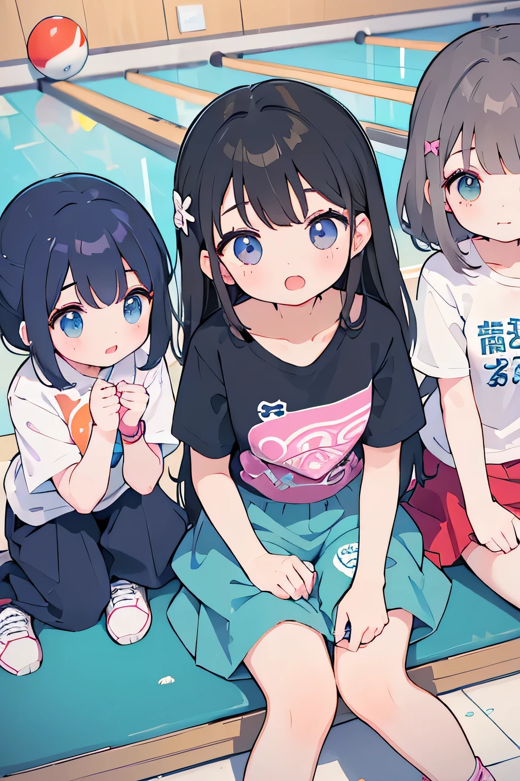 highest quality、High resolution、Detailed Background、Anatomically correct、(Detailed facial expressions)、(Detailed eyes:1.2)、Teenage beauty、(Highly detailed face:1.4)、(Highly detailed face:1.4)、cute hair color、cute hairstyle、bowling alley、Cute gestures、(Three girls playing bowling:1.5)、
bowling alleyに行くのが楽しみ、Playing with friends、
You've gotten better at throwing strikes、Let's all rejoice together、
The sound of pins falling echoes、Good at rolling the ball、
It's my turn next、I'll try throwing it with all my might、
one two three、A lot of pins fell、Everyone smiles and claps、
Everyone enjoying bowling、It's heartwarming to see them playing together、
After bowling、We all had lunch together、
It's nice to have a lively conversation、
Bowling day is so exciting、
Time spent with friends becomes precious memories、
We recommend a casual T-shirt that is easy to move in.、
T-shirts with character patterns or logos can also create a feminine look.、
A polo shirt gives an elegant impression while being easy to move around in.、
We recommend a cute and colorful polo shirt.、
A knee-length flared skirt is easy to move in and gives a cute impression.、
We also recommend skirts with sporty designs.、
Tapered pants and shorts are comfortable and easy to move in.、
Sports-themed pants are stylish、
Sneakers are recommended、Colorful sneakers give a cute impression、
Wearing a wristband makes it look more sporty、
Hair accessories such as ribbons and hairpins can add a feminine touch.、cute