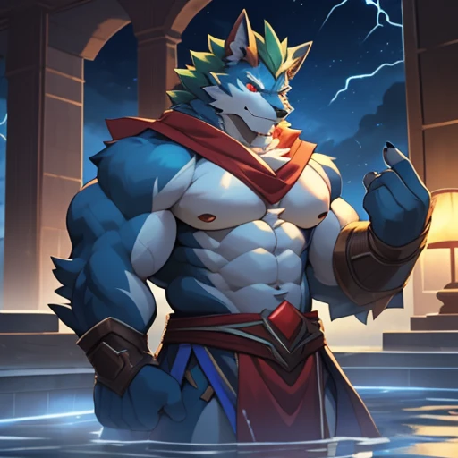 Omega Axis, armor, Mega Man (series), male, muscular, Red Eyes, Antro muscular, anything, Abdominal muscles, muscular male, Chlorosome, brilliant body, brilliant, vitality, Green hair, Hull, Looking at the audience, anything,Detailed background, lamp, Realistic, 8k HD, Extreme details, (Dark Shadows, Wide dynamic range, HDR, Low light:1.2), Kanikai (Canyne Khai) offer,由 Milkytiger1145 offer,Exhibited by Arashi Takemoto,由 null-ghost offer, Elemental creatures, electricity, bust, Perfect skin texture, Wide shoulders, Big pectoral biceps, Abdominal muscles, thigh,Exquisite golden eyes,(Simple background,White background:1.3),Whole body degeneration,(masterpiece:1.2),(best quality:1.3),permanent,front,Multi-angle,Paint materials,(She only had a towel wrapped around her lower body..),(Public bath),(You're the only.),(Gentle smile),(Full body image)