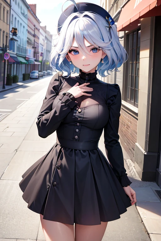 (highest quality,4K,High resolution,masterpiece:1.2),Very detailed,Beautiful details, age body,Expressions of joy,Furina character, 16-year-old teen, Embarrassed,Walking around the city, Shiny Hair,
(slut:1.5)