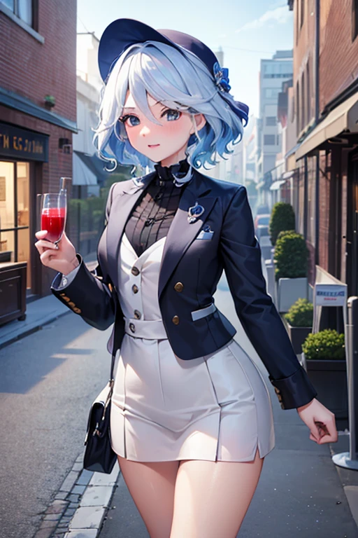 (highest quality,4K,High resolution,masterpiece:1.2),Very detailed,Beautiful details, Teenage body,Expressions of joy,Furina character, 16-year-old teenager, Embarrassed,Walking around the city, Shiny Hair,
dripping love juice