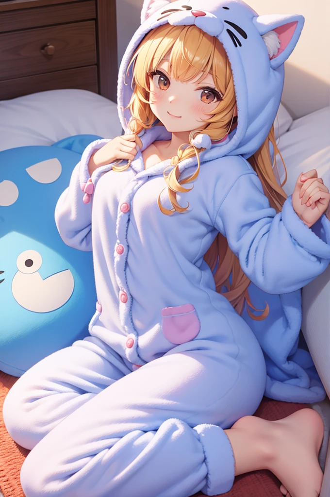 fluffy animal kigurumi pajamas