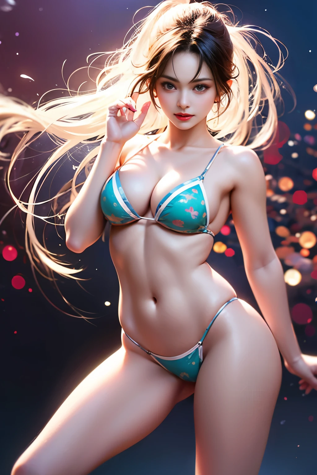 Caitlin Dev 1, As a swimsuit model, Realistic pictures, (((catwalks))), (self-assured), ((Catwalk background)), (比基尼), (Feminine), (( the face)), ((Detailed students)), ((perfect eyes)), (revealing outfit), Extremely detailed painting, iintricate, Brush Strokes, ((Artwork by Bastien Lecouffe-Deharme)), 8k wallpaper, Nikon, Hot topics on artstation, CG dynamics, halfway art, (sexy for)