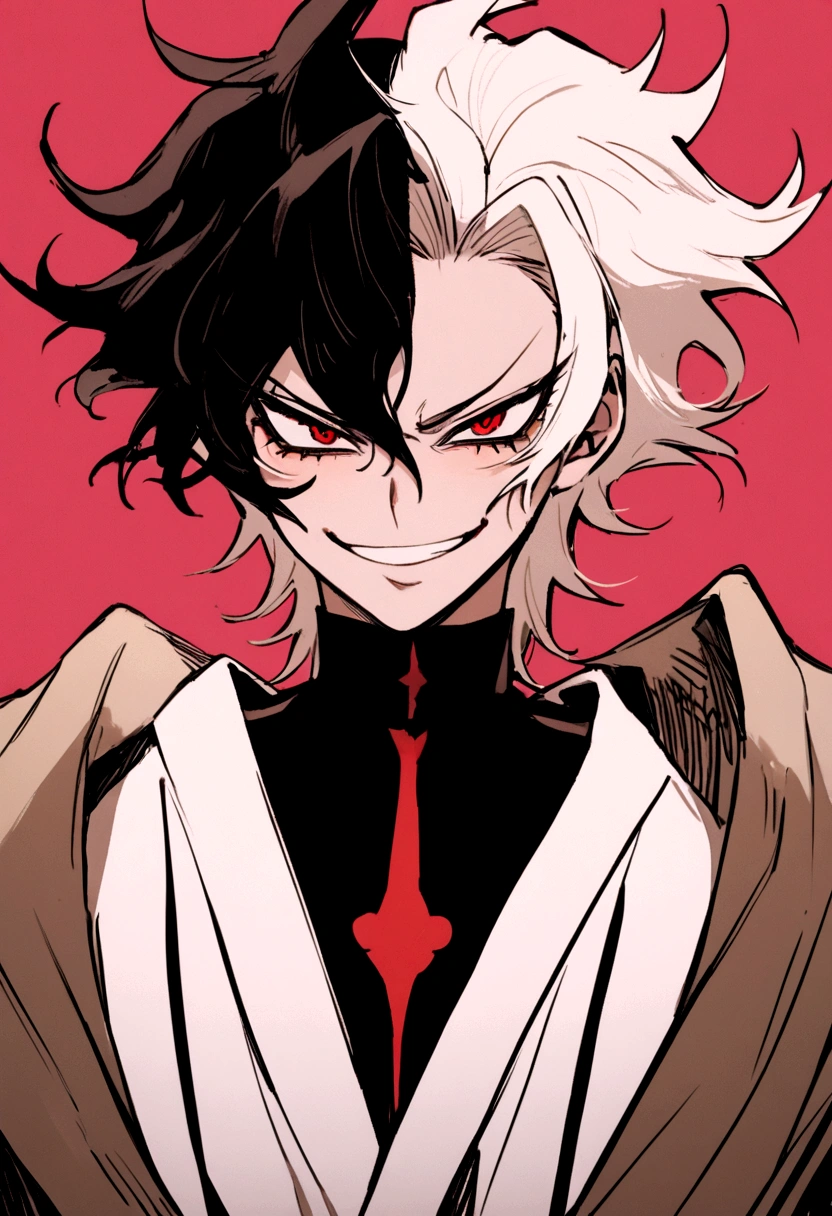 Akira Fudo, Devilman Crybaby, Male, with black clothes, smiling