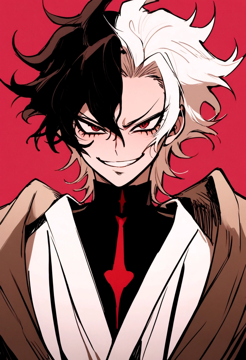 Akira Fudo, Devilman Crybaby, Male, with black clothes, smiling