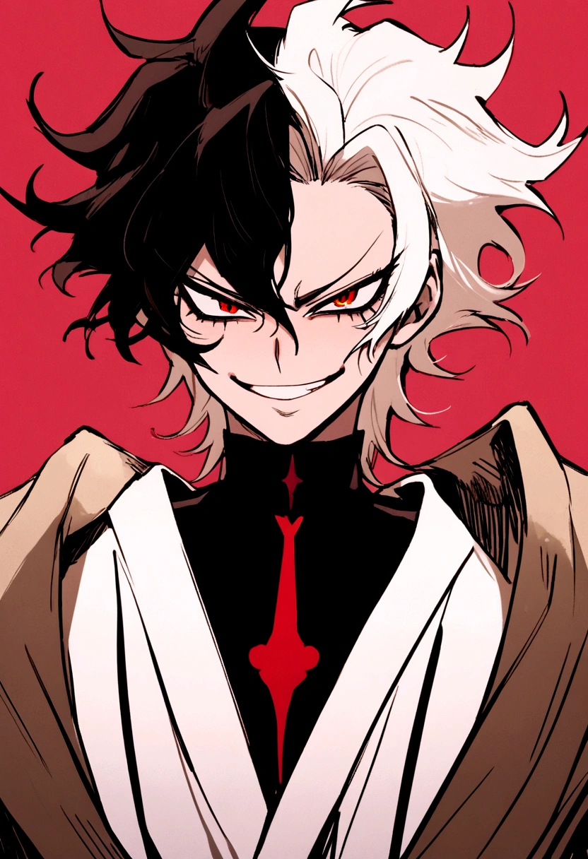 Akira Fudo, Devilman Crybaby, Male, with black clothes, smiling