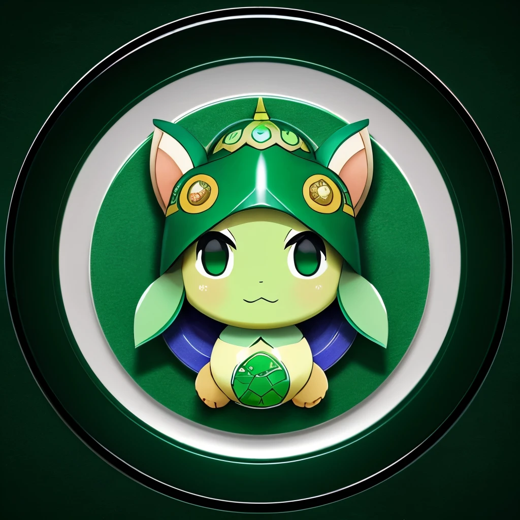 Round plate on head、Green water imp with turtle shell.、Kappa