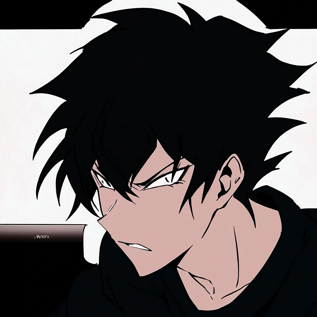 Akira Fudo, Devilman Crybaby, Male, with black clothes