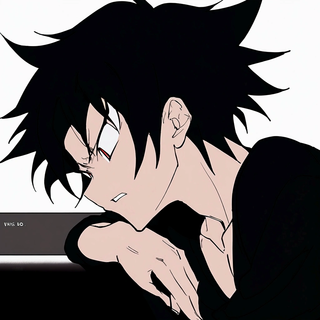 Akira Fudo, Devilman Crybaby, Male, with black clothes