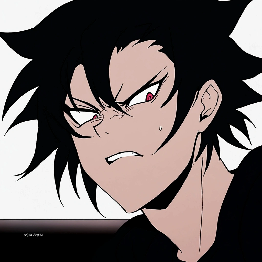 Akira Fudo, Devilman Crybaby, Male, with black clothes