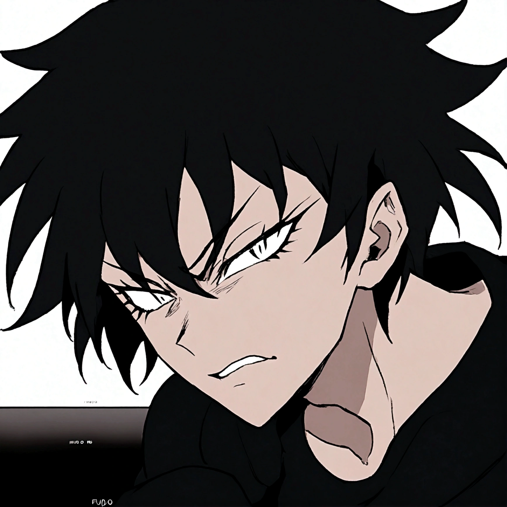 Akira Fudo, Devilman Crybaby, Male, with black clothes