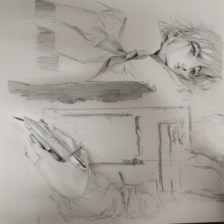 sketches of a drawing of a person hanging from a tree, boceto, sketch of a lucid dream, a pencil sketch, dissection sketch, viejo boceto, dibujado en papel, dibujando, loose pencil sketch, pencil doodle, Un bosquejo, bosquejado, con una figura al fondo, detallado pero tosco, Dibujo de cuaderno de bocetos, quick sketch, Dibujo monocromo, pen and paper