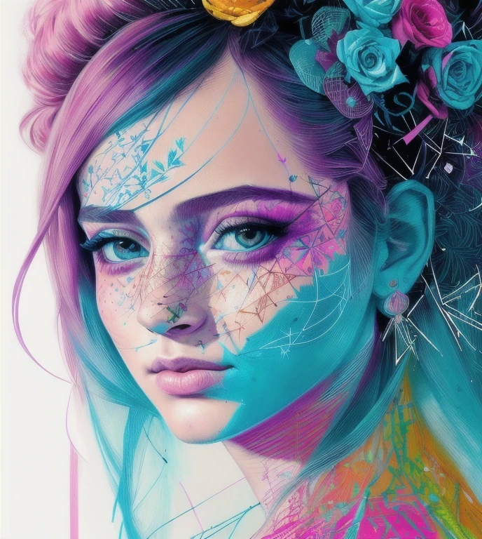 princesa guerrera fuerte, centrado, clave visual, Intrincado, muy detallado, impresionante belleza, lineal preciso, vibrante, Integral kinematics, Carne Griffiths, Conrado Roset, (the most beautiful portrait in the world:1.5)