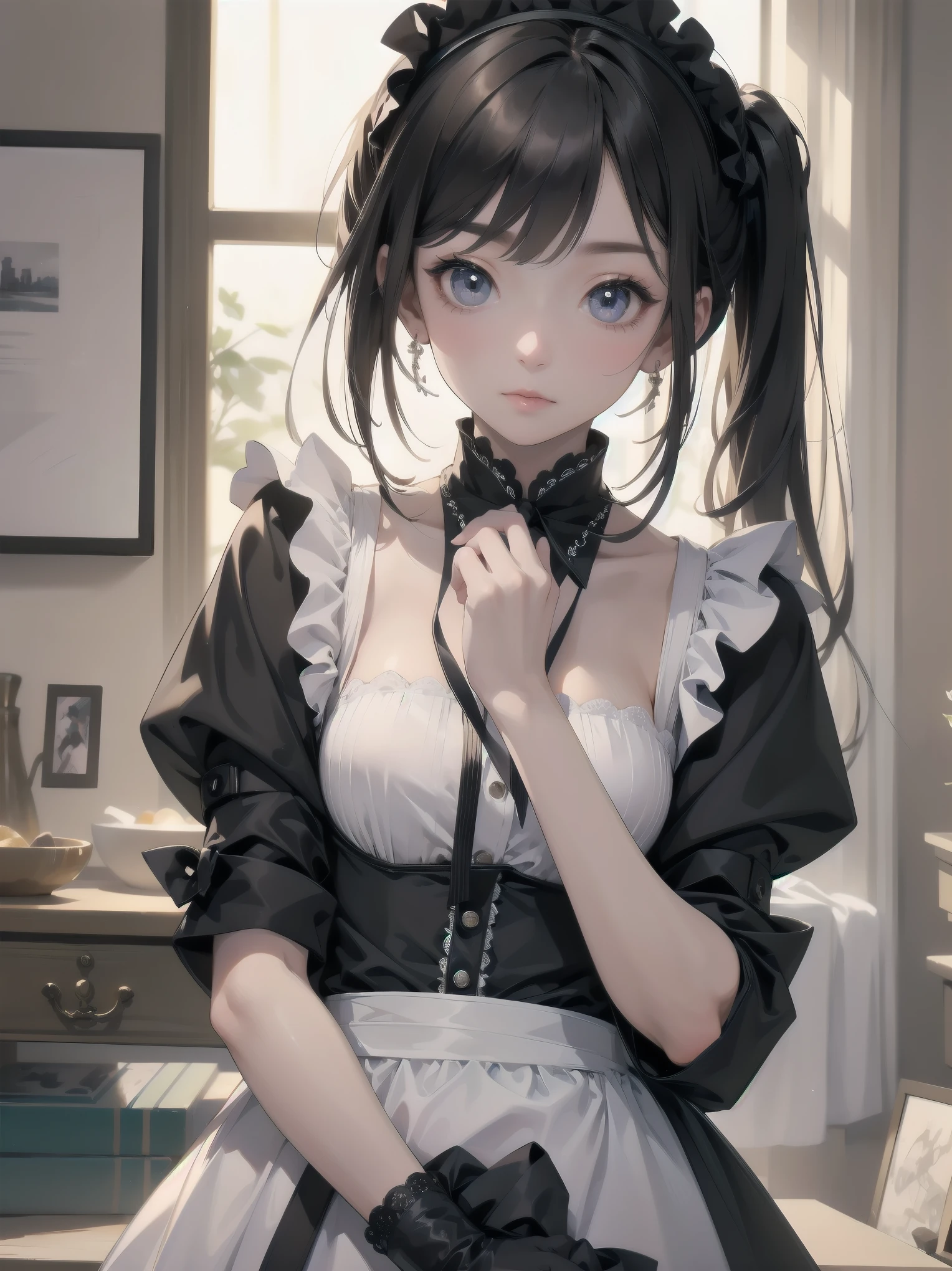Masterpiece、Disorganized、矛盾するほどのDisorganized、可愛すぎてcuteDisorganized、cute、Super cute、girl、solo、Maid