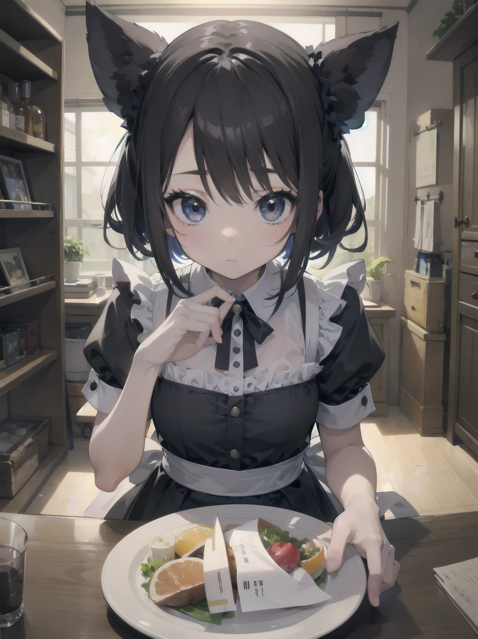 Masterpiece、Disorganized、矛盾するほどのDisorganized、可愛すぎてcuteDisorganized、cute、Super cute、girl、solo、Maid