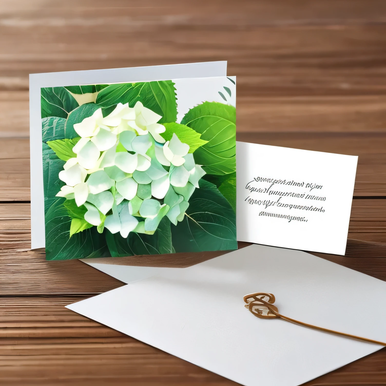 rainy season Hydrangea Message card images